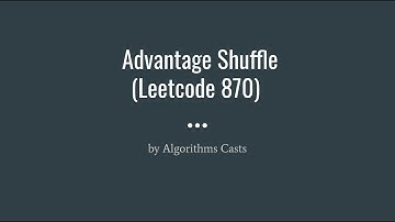 Advantage Shuffle (Leetcode 870)