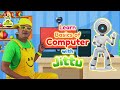 Fun learning basics of computers for toddlers  educational edutainment with jittu computer robot