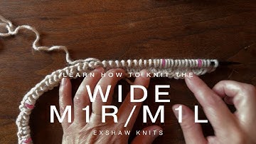 Knitting Tutorial: How to Knit the WIDE M1R:M1L Increase for Raglan Sweaters | Beginner-Friendly