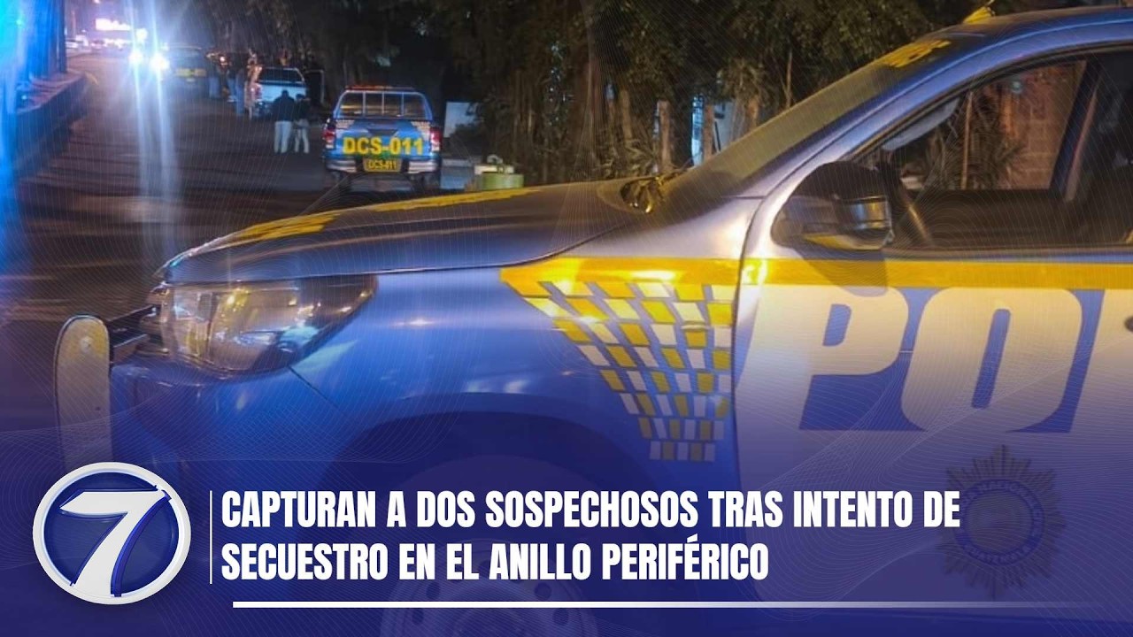 Capturan a dos sospechosos tras intento de secuestro en el Anillo Periférico