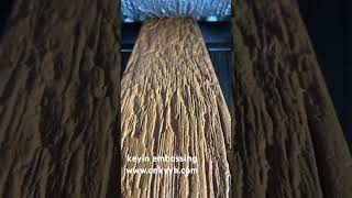 Wood Composite Panel Embossing Device. 3D Deep Wood Grain Design