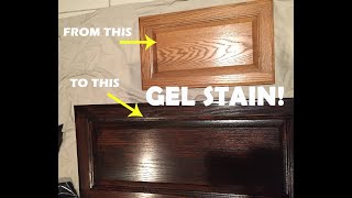 Gel Stain Kitchen Cabinets for $125!
