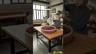 making a stone ruby to be a table #diy #trending #shorts #viral #fyp #unik