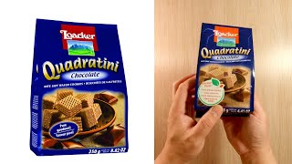 Loacker Quadratini Chocolate Wafer Cubes