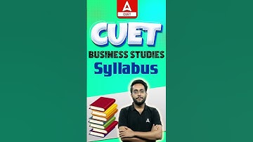 CUET Business Studies Syllabus 2024 📚✅ #cuet2024