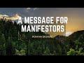 A Message for Manifestors for 2024