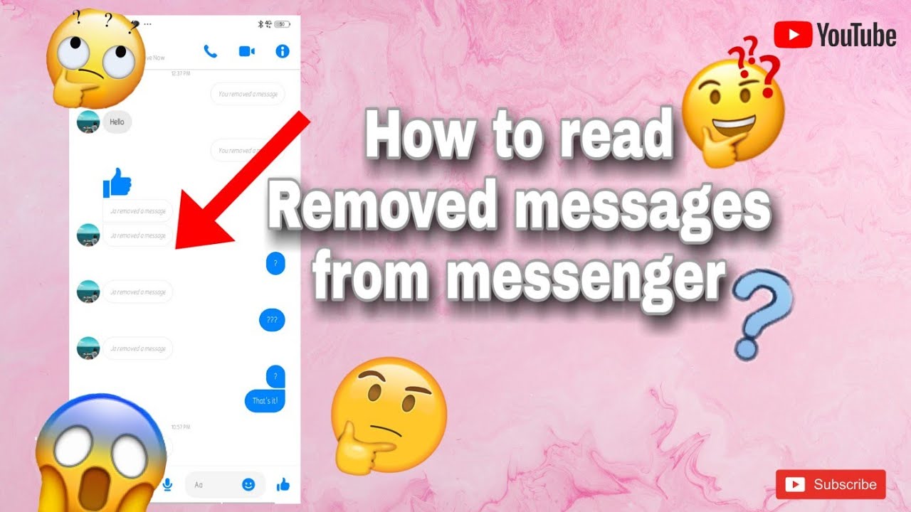 how-to-read-removed-messages-from-messenger-easy-tutorial-youtube