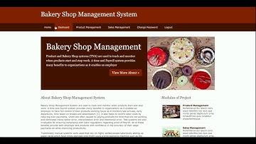 Python Django And MySQL Project on Bakery Shop Management System
