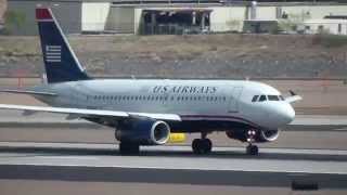 US Airways Airbus A319-132 Takeoff @ Sky Harbor