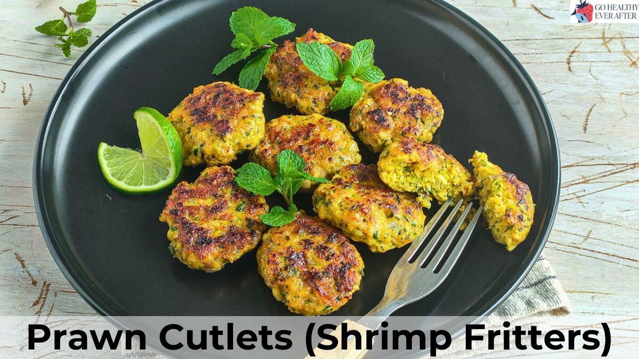 Healthy Pan-Fried Prawn Fritters | Crispy Shrimp Cutlets with Minimal Oil