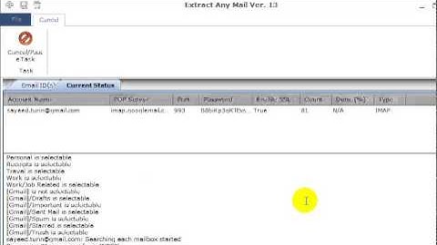 Extract Emails from gmail, hotmail, yahoo and other accounts