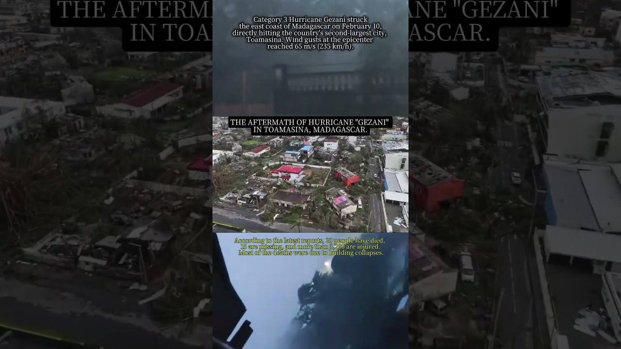🚨😱THE AFTERMATH OF HURRICANE GEZANI IN TOAMASINA, MADAGASCAR. #hurricane #madagascar