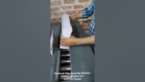 NOTEBOOK EDGE SQUARING MACHINE