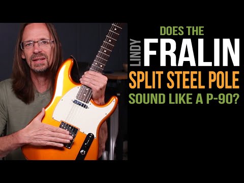 Split Steel Pole Tele Bridge by Lindy Fralin - P90 for Tele.