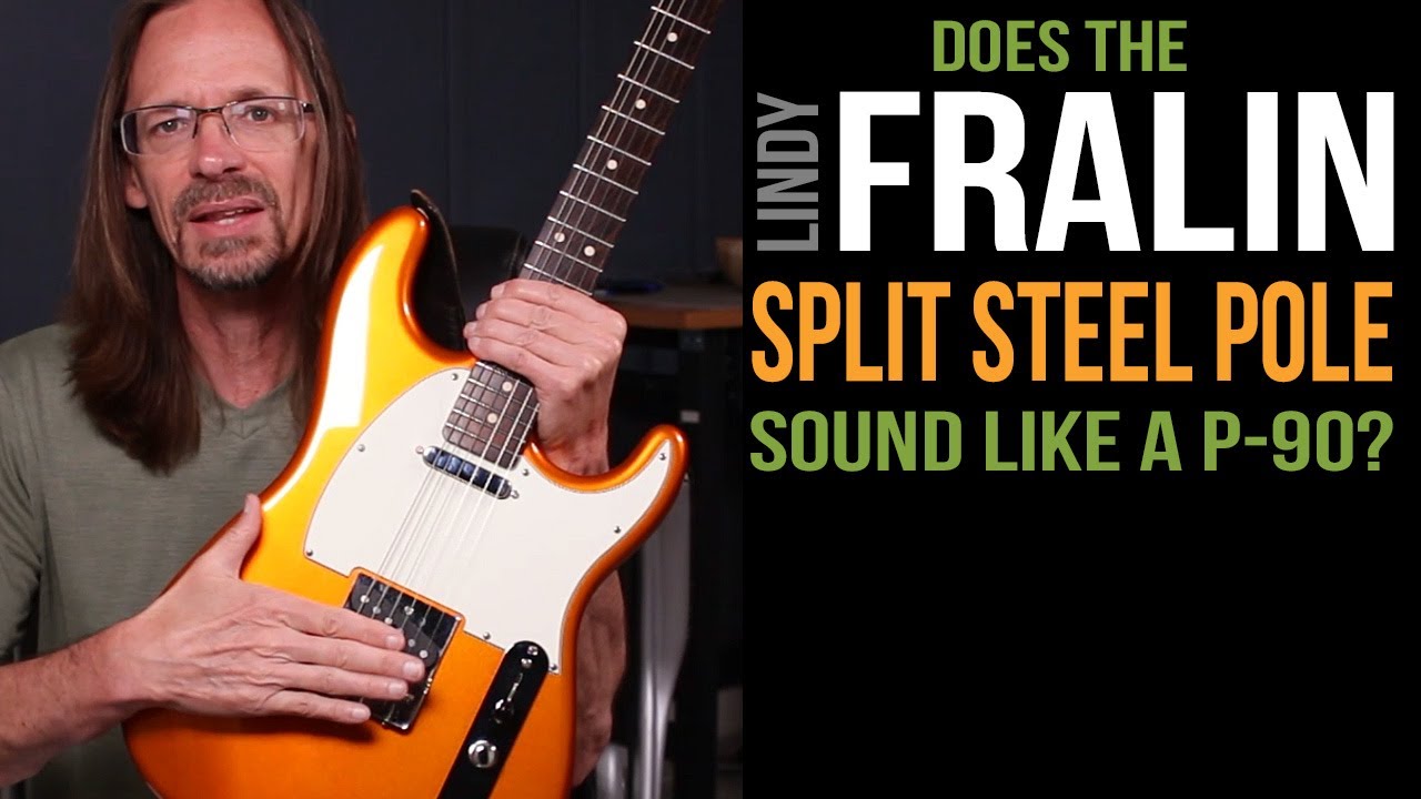 Split Steel Pole Tele Bridge by Lindy Fralin - P90 for Tele.