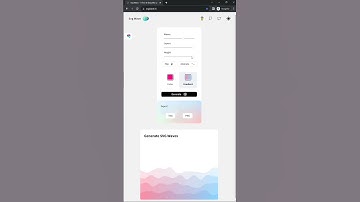 Create svg waves with animation and gradient