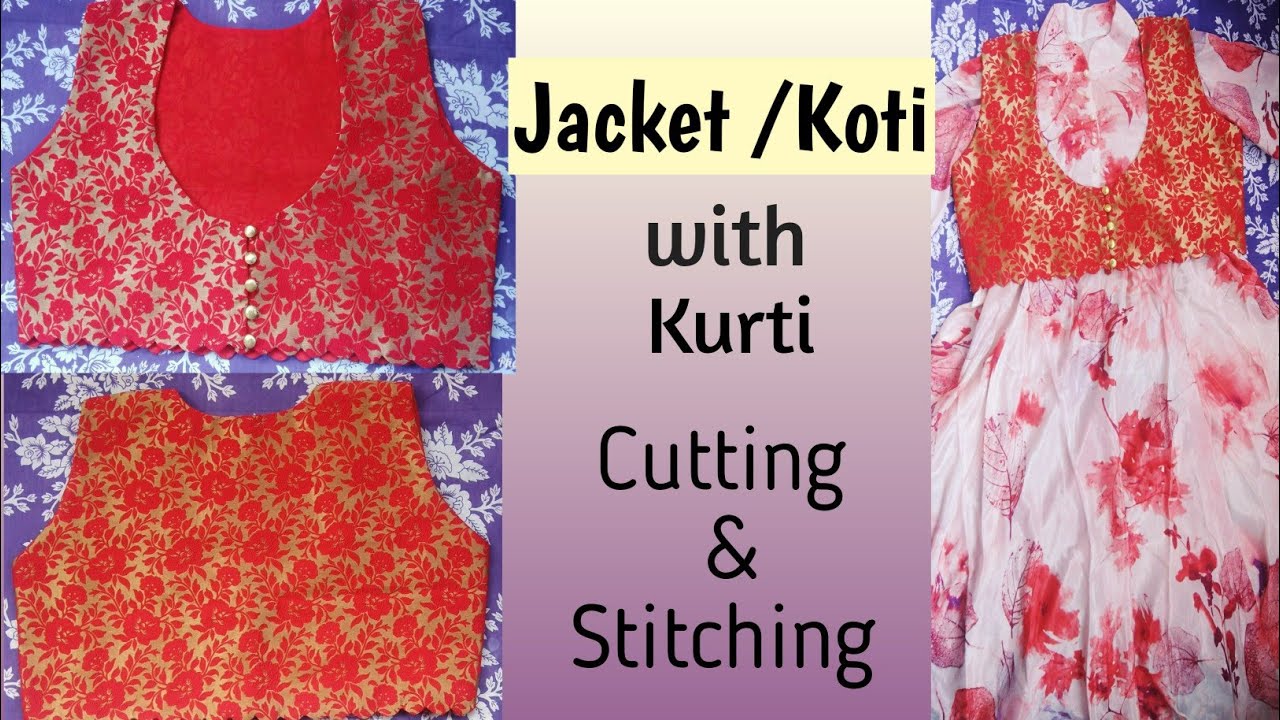 1of 2 Long Jacket For Girl Dress Cutting and Stitching Gown Style or Kurti  Style - YouTube