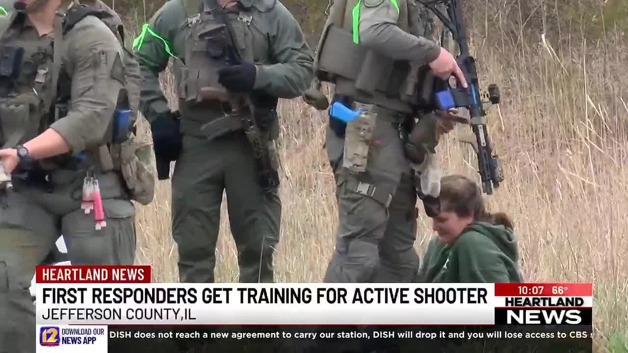 First responders participate in active shooter training - YouTube