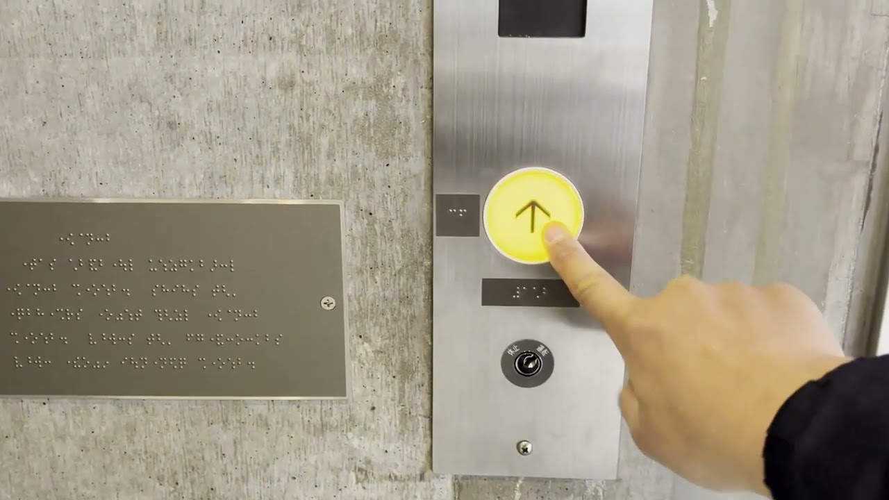 ① ボタン確認音注目　群馬県生涯学習センターの日立エレベーター２基まとめ