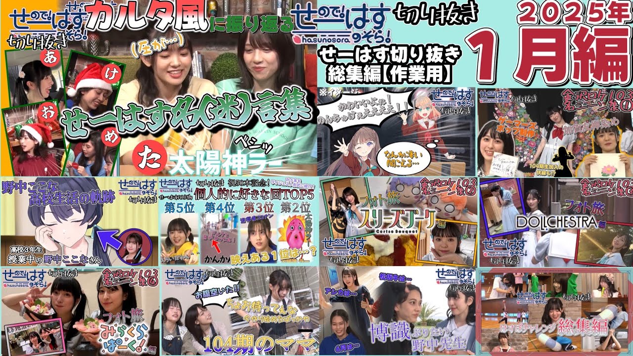【作業用】せーはす切り抜き総集編⑥ ～2025年1月編～