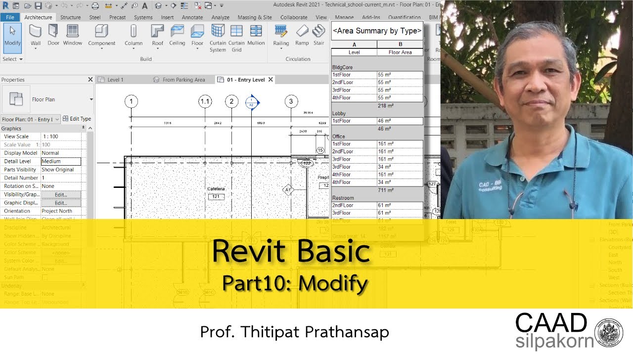 modify คือ  New  Revit Basic: Part 10 Modify