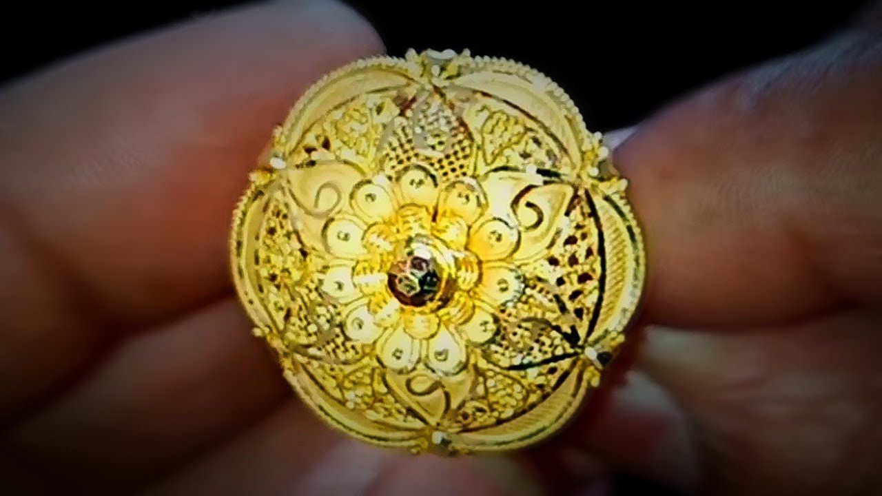Jodha Akbar ring dressing # Designer gold rings with weight and price  #goldRing #anguthi design girl - YouTube