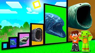 NIE WYBIERZ ZŁEGO PORTALU w Minecraft! (Bloop, Sea Monster, El Gran Maja, Megalodon, Sea Eater) screenshot 2