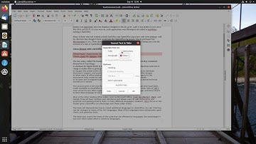 LibreOffice Writer Quick Video: Converting text to a table