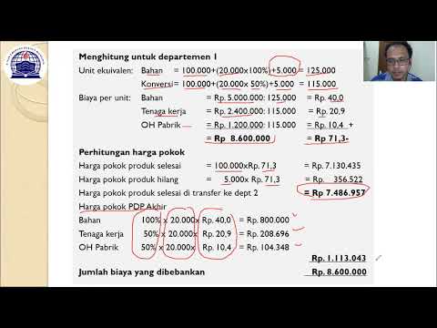 Metode Harga Pokok Proses Melalui 3 Departemen Produksi - YouTube