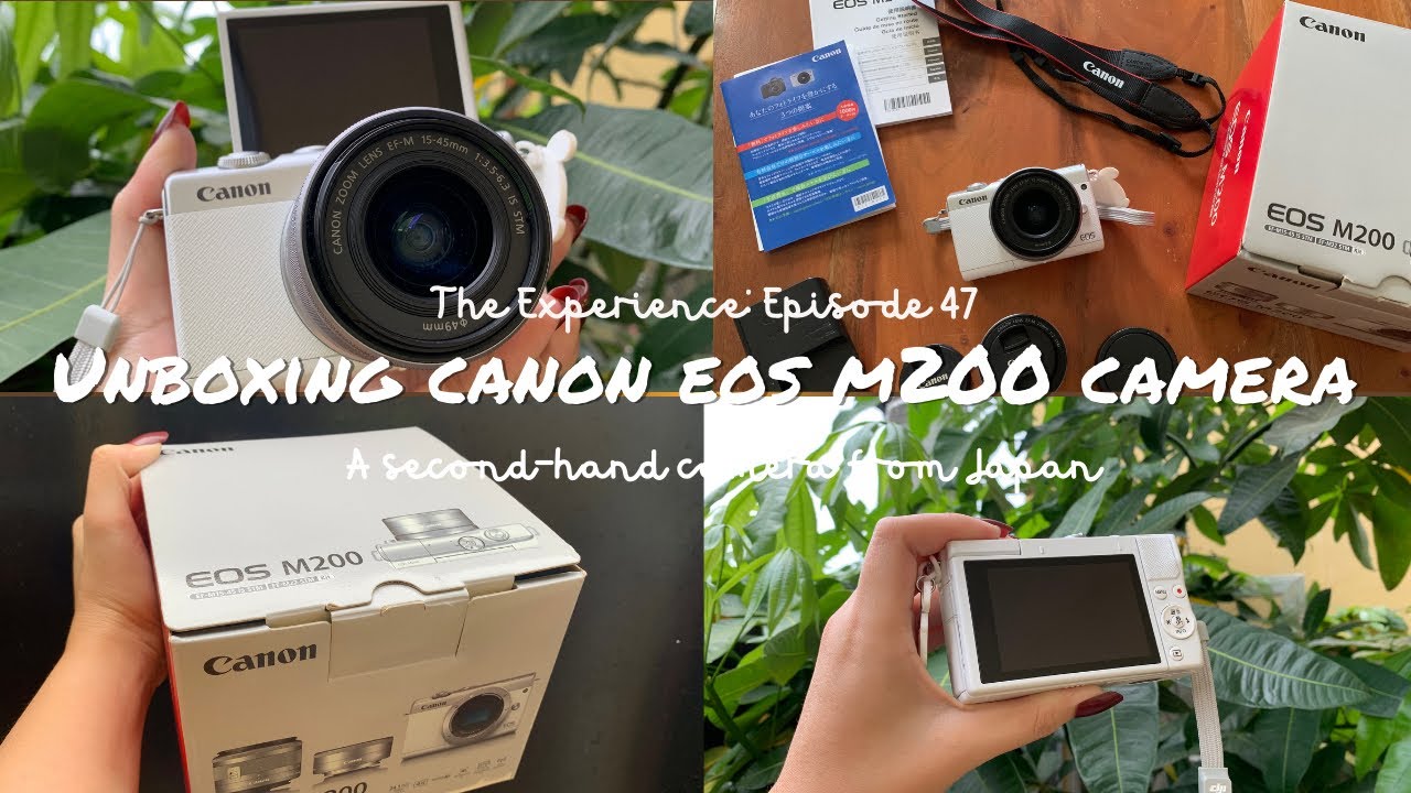 unboxing CANON EOS M200 A secondhand camera from Japan l The
