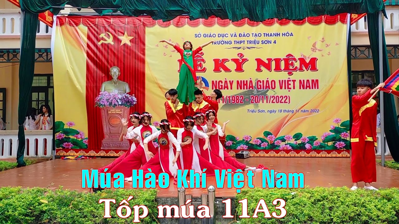 Múa Hào Khí Việt Nam - Tốp múa 11A3 Trường THPT Triệu Sơn 4