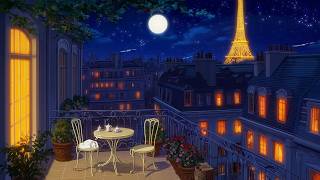 peaceful night in the 1950s paris | soft oldies playing in another room for relaxation ✨ screenshot 3