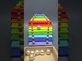 Colorful Ball Run on a Xylophone #Shorts #ShortVideo