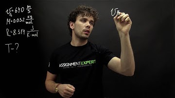 Calculating the pressure and temperature of the ideal gases