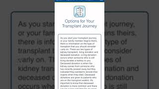 Kidney Transplant Compare Demo Series: Learn About Kidney Transplant screenshot 2