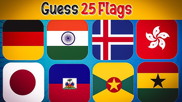 Guess The Country By The Flag Quiz 🌍| Can You Guess The 25 Flags ? Brainbuzz 🧠