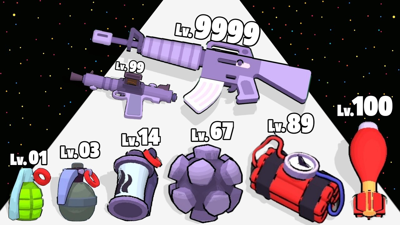 Gun Bag Rush 3D - Level Up Weapon Max Level Gameplay (New Update)