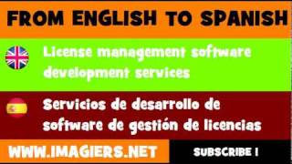 ESPAÑOL = INGLÉS = Servicios de desarrollo de software de gestión de licencias screenshot 5