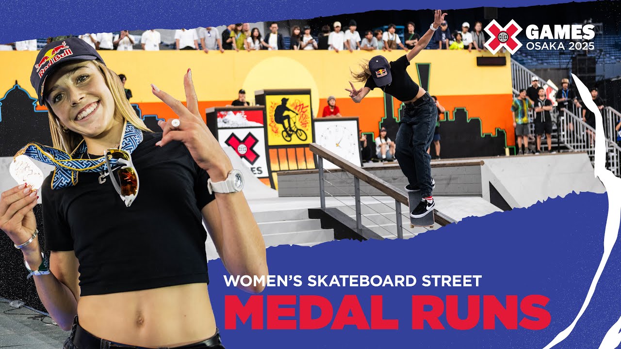 Women's Skateboard Street: Top 3 Runs | X Games Osaka 2025 - YouTube