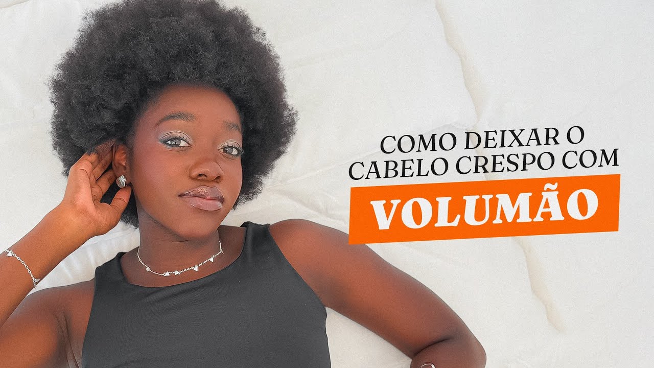 Como dar volume no cabelo 4C | BLOWOUT