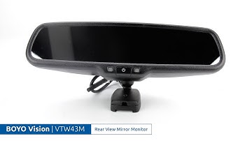 BOYO Vision VTW43M Rear View Mirror Monitor | Product Overview