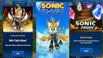 Sonic Dash || Unlock Tails Nine || New Character from Sonic Prime