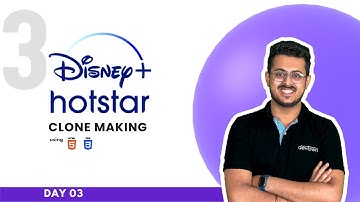 Hotstar Clone using HTML, CSS and Bootstrap | Free Bootcamp | Day 03