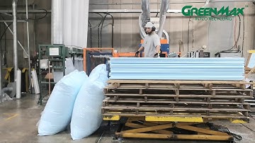 GREENMAX XPS Foam Recycling Machine M-C100 Used by XPS Fabricator in Canada