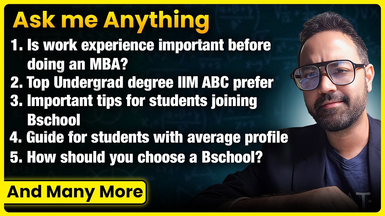 CAT 2026 & IIM Admisisons - Ask me anything ! - YouTube