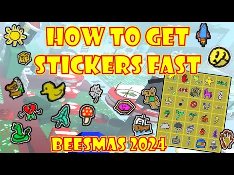 HOW TO GET *STICKERS FAST* IN BEESMAS 2024 UPDATE [] BEE SWARM ...