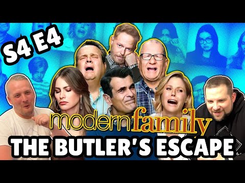British Guys HILARIOUS Modern Family Reaction | Season 4 Episode 4 (The Butler's Escape)