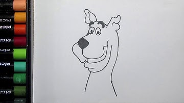 How to Drawing Scooby Doo  Face Easy | Scooby Doo Drawing for Beginners | Animation Characters