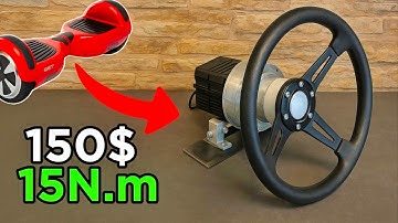 Building my own 15NM FFB direct drive steering wheel from an old hoverboard