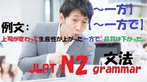 JLPT N2 文法#4【～一方】【～一方で】Learn Japanese/日本語を楽しく勉強